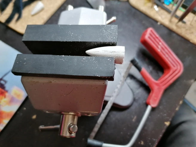 Slotting the popper heads Slotting the popper heads