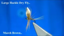 Video thumb for Long Hackle Dry Fly March Brown