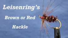 Video thumb for Leisenring’s Brown or Red Hackle Wet Fly