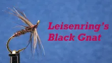 Video thumb for Black Gnat (midge soft hackle)