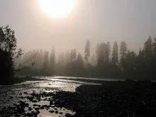 User submitted picture: Through the haze... a bea...