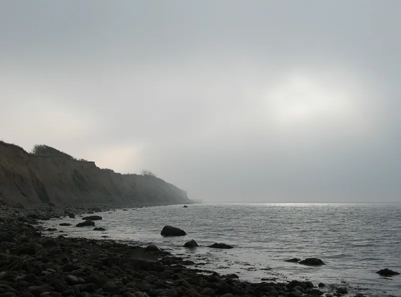 Foggy Danish coast - Who can complain about fishing in a place like this? Even without fish...